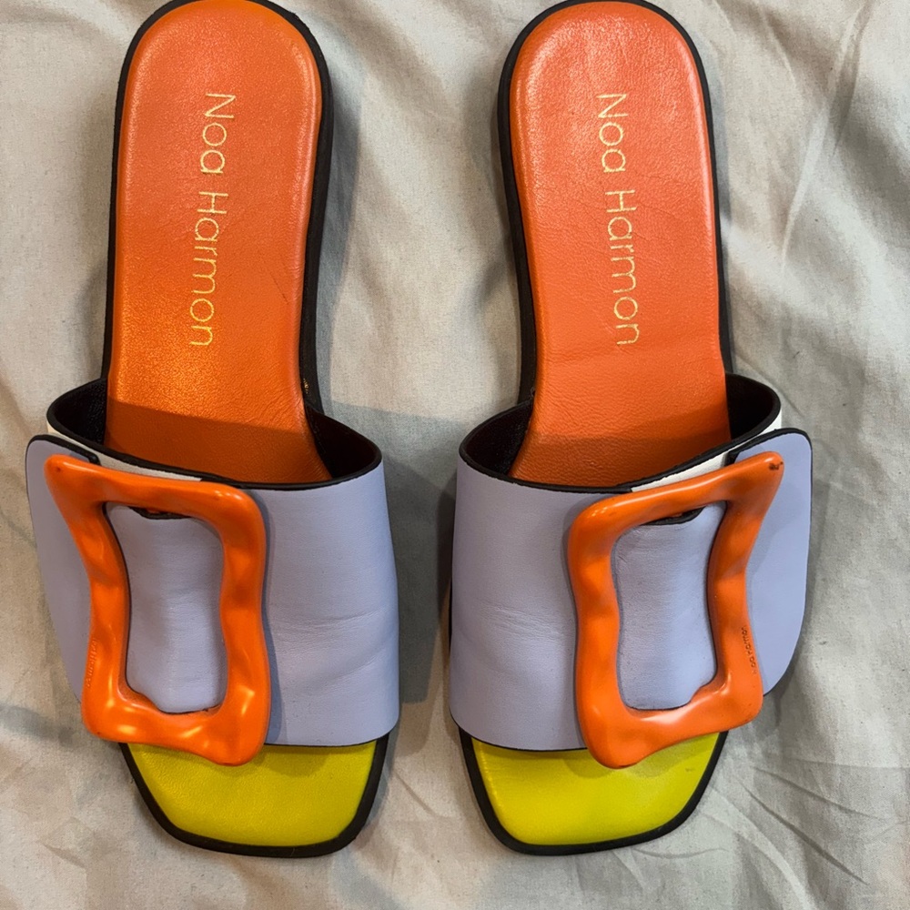 Women's Multicolor Slide Sandals